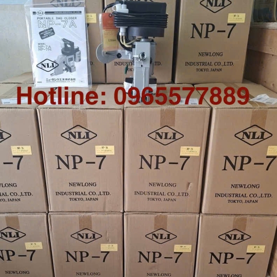 MÁY MAY BAO NEWLONG NP-7A - MÁY KHÂU MIỆNG BAO CẦM TAY CHÍNH HÃNG -HOÀNG LONG PHÁT 09655777889