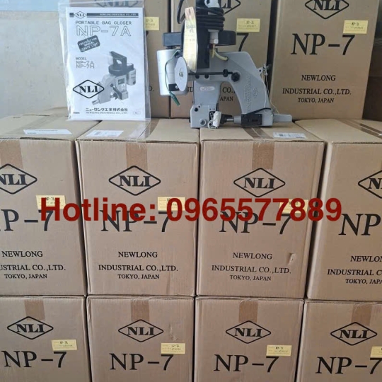 MÁY MAY BAO NEWLONG NP-7A - MÁY KHÂU MIỆNG BAO CẦM TAY CHÍNH HÃNG 