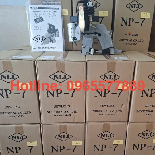 MÁY MAY BAO NEWLONG NP-7A - MÁY KHÂU MIỆNG BAO CẦM TAY CHÍNH HÃNG 